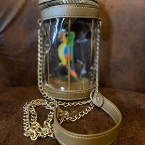 Disney EXCLUSIVE Tiki Parrot clear crossbody bag w/chain strap